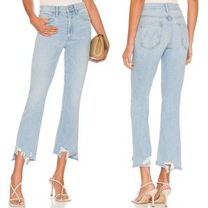 Mother The Insider Crop Step Chew Bootcut Jeans Mentally Elsewhere